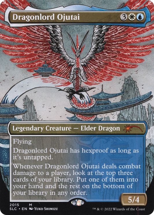 Dragonlord Ojutai (Borderless) [Secret Lair 30th Anniversary Countdown Kit] Foil