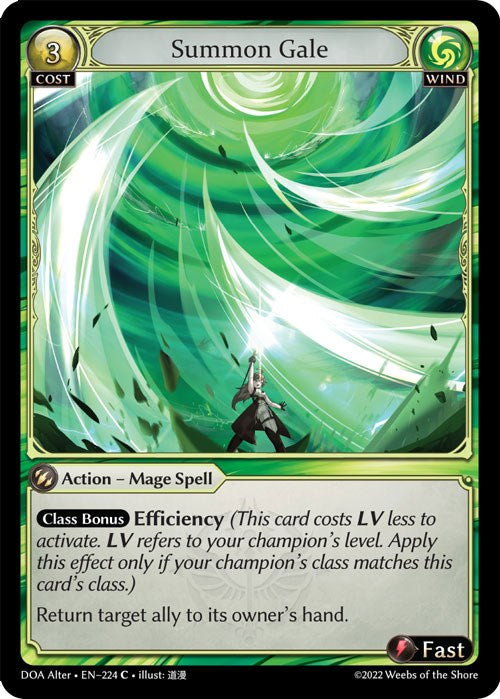 Summon Gale (224) [Dawn of Ashes: Alter Edition] Foil