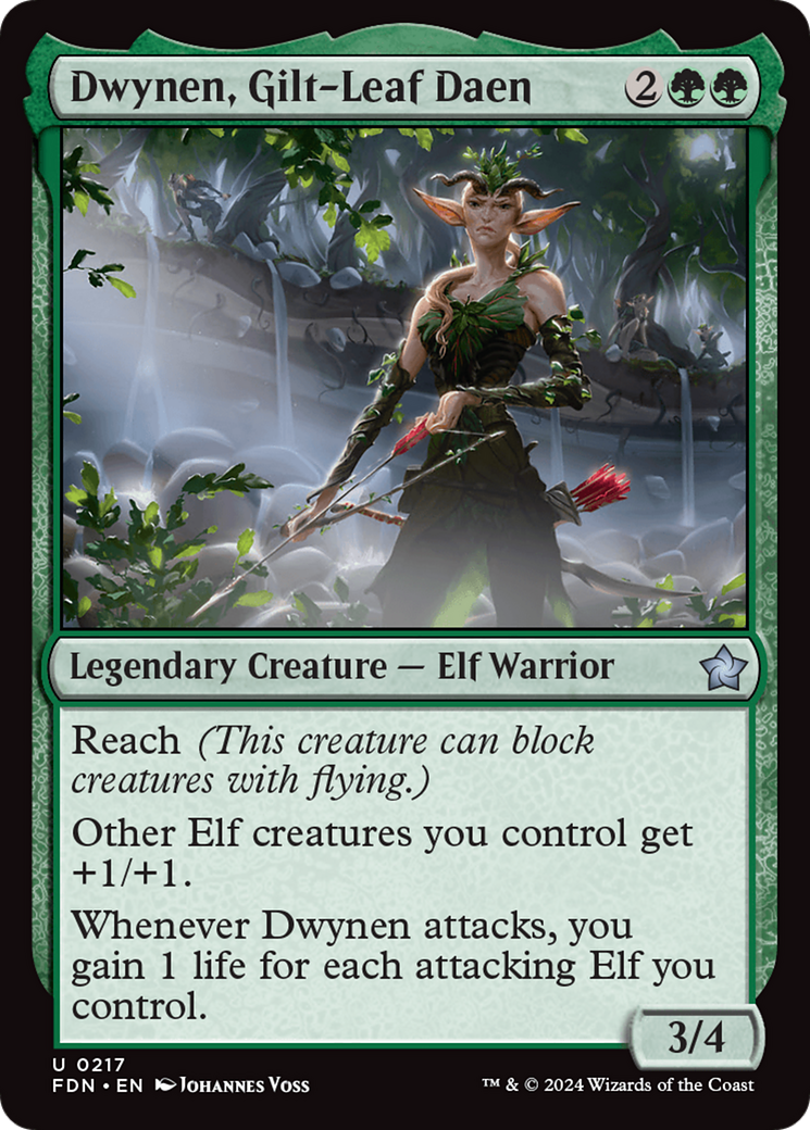 Dwynen, Gilt-Leaf Daen [Foundations] | Silver Goblin