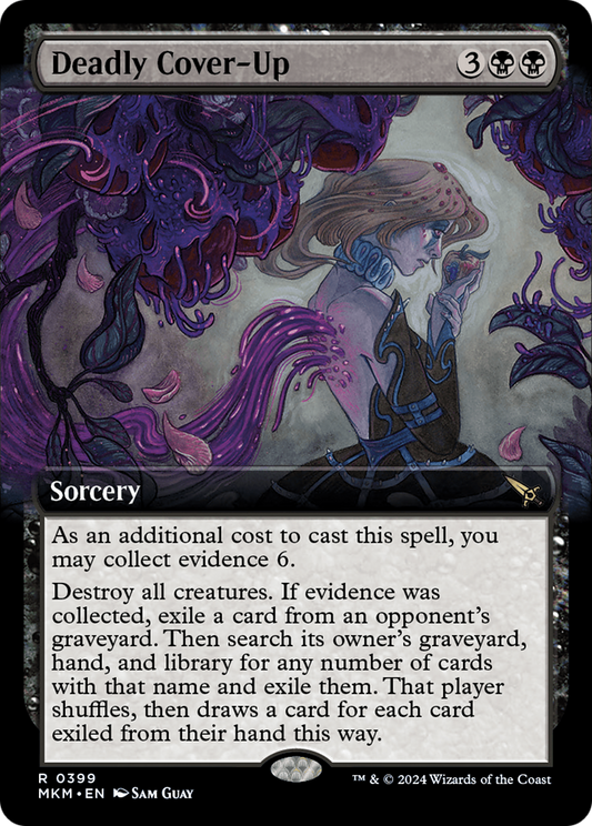 Deadly Cover-Up (Extended Art) [Murders at Karlov Manor] Foil