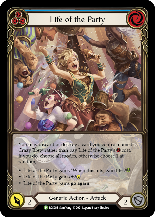 Life of the Party (Blue) [LGS086] (Promo)  Rainbow Foil | Silver Goblin