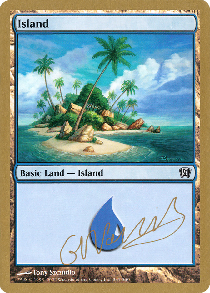 Island (gn337) (Gabriel Nassif) [World Championship Decks 2004] | Silver Goblin