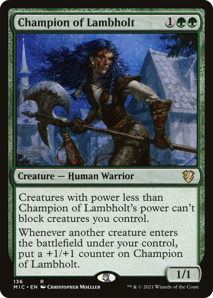 Champion of Lambholt [Innistrad: Midnight Hunt Commander] | Silver Goblin