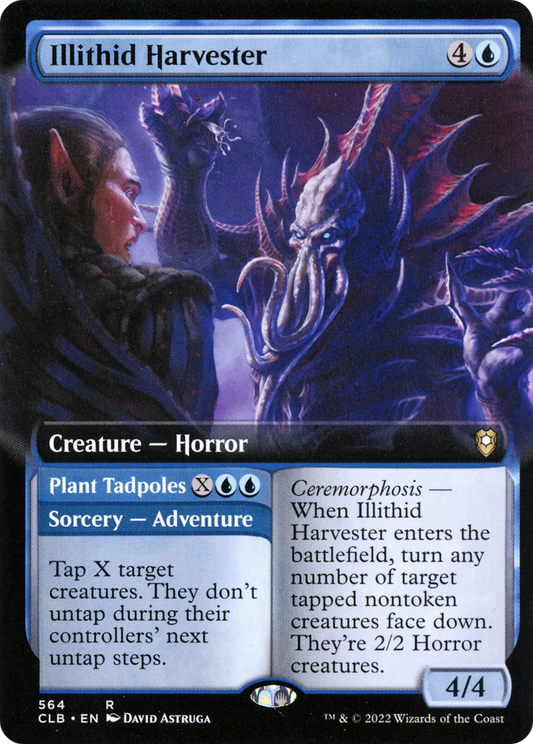 Illithid Harvester // Plant Tadpoles (Extended Art) [Commander Legends: Battle for Baldur's Gate] Foil