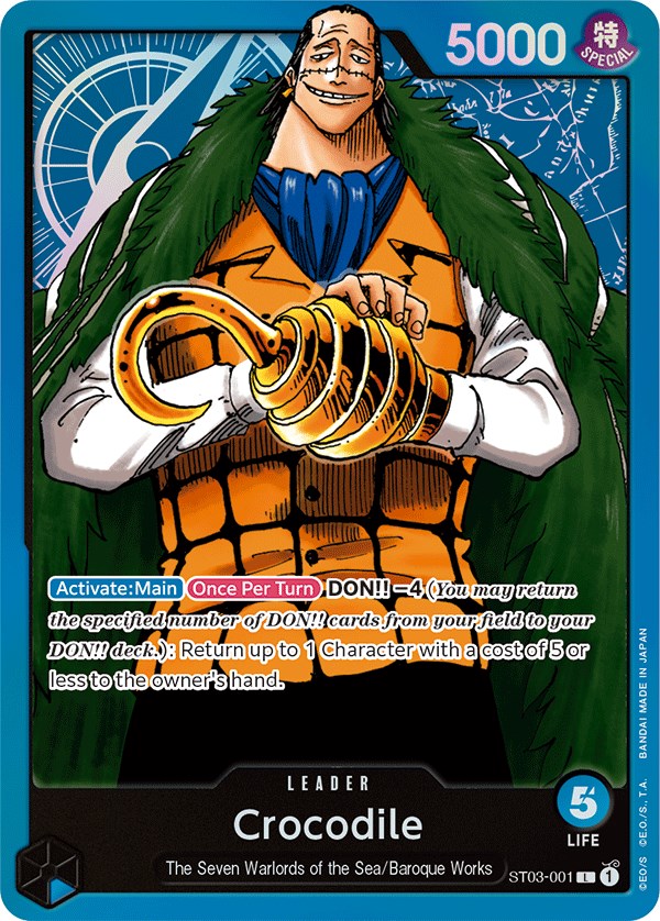 Crocodile (001) [Starter Deck: The Seven Warlords of The Sea] | Silver Goblin