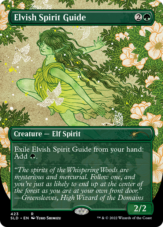 Elvish Spirit Guide (Borderless) [Secret Lair Drop Series] Foil
