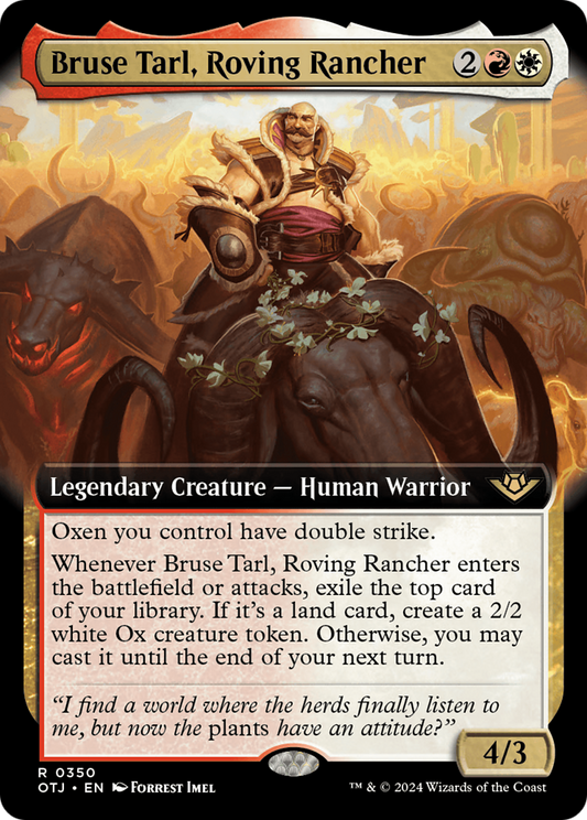 Bruse Tarl, Roving Rancher (Extended Art) [Outlaws of Thunder Junction] Foil