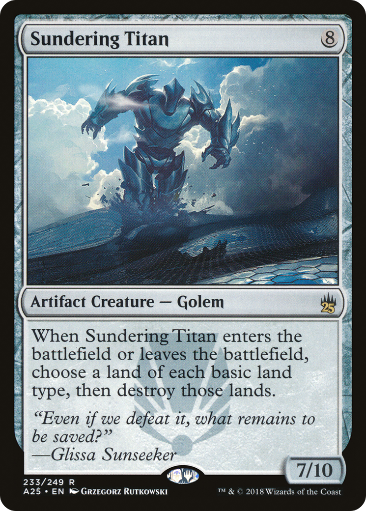 Sundering Titan (233) Foil - Masters 25