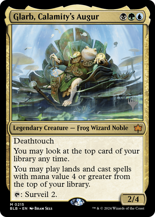 Glarb, Calamity's Augur (Promo Pack) [Bloomburrow Promos] Foil