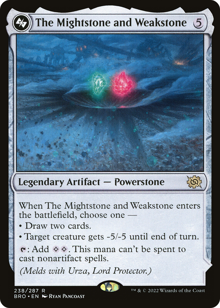 The Mightstone and Weakstone [The Brothers' War] Foil