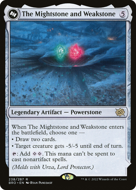 The Mightstone and Weakstone [The Brothers' War] Foil