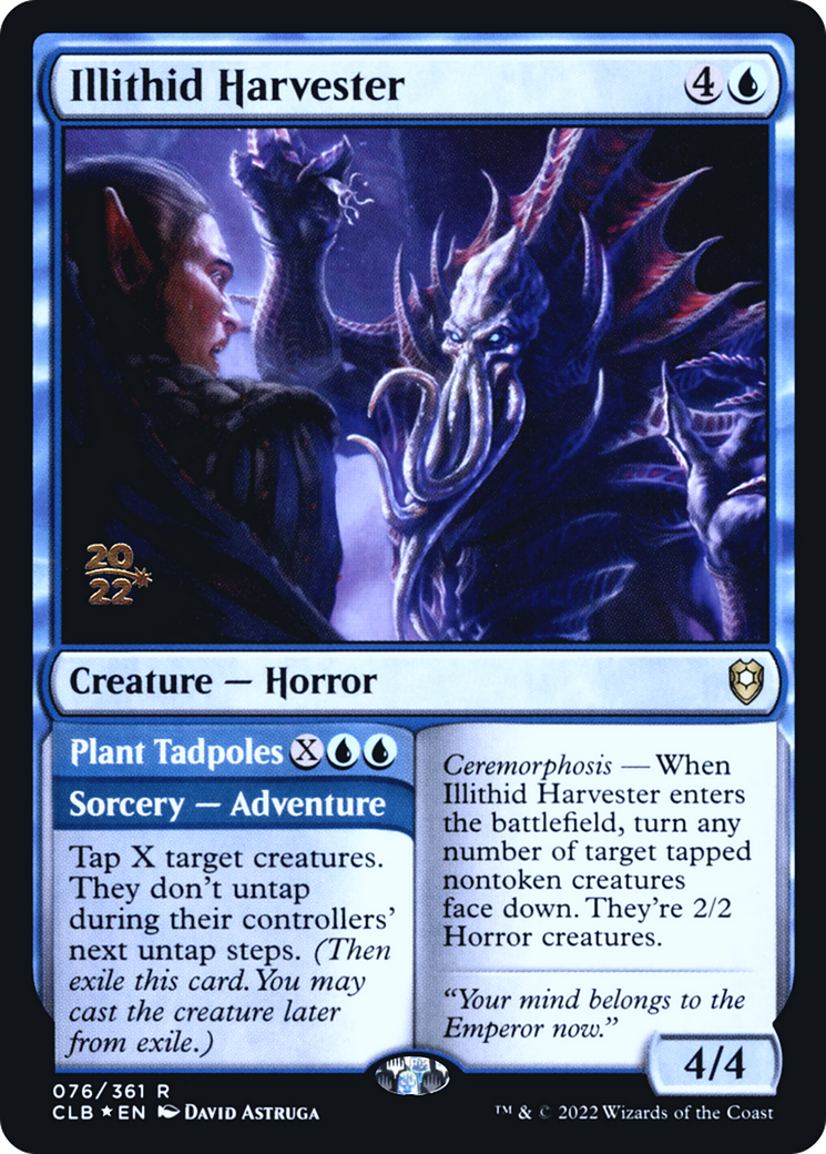Illithid Harvester // Plant Tadpoles [Commander Legends: Battle for Baldur's Gate Prerelease Promos]