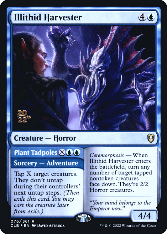 Illithid Harvester // Plant Tadpoles [Commander Legends: Battle for Baldur's Gate Prerelease Promos]
