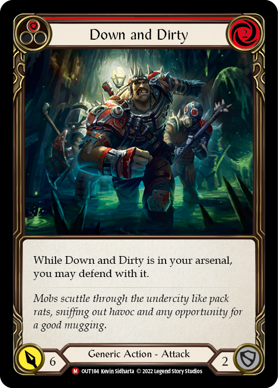 Down and Dirty [OUT184] (Outsiders)  Rainbow Foil | Silver Goblin