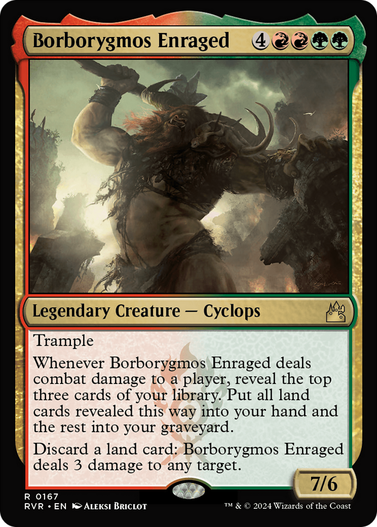 Borborygmos Enraged [Ravnica Remastered] Foil