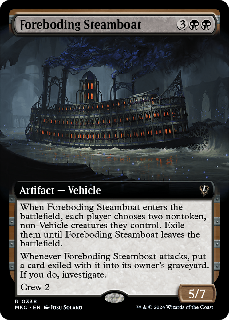 Foreboding Steamboat (Extended Art) [Murders at Karlov Manor Commander] | Silver Goblin