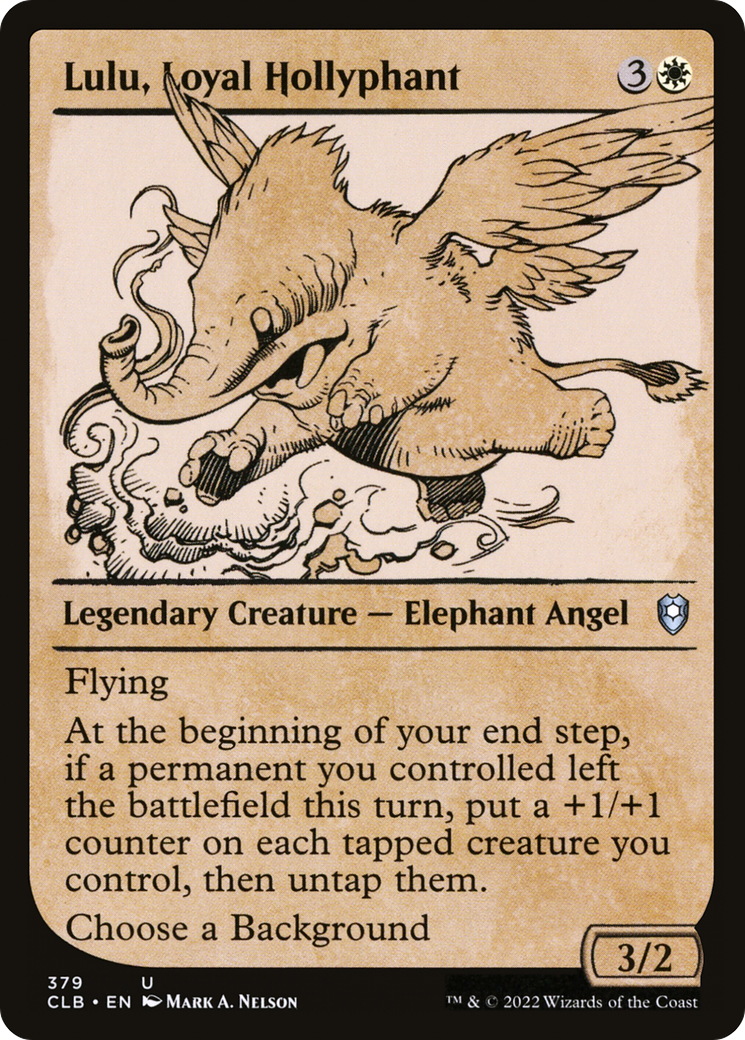 Lulu, Loyal Hollyphant (Showcase) (379) Foil - Commander Legends: Battle for Baldur's Gate