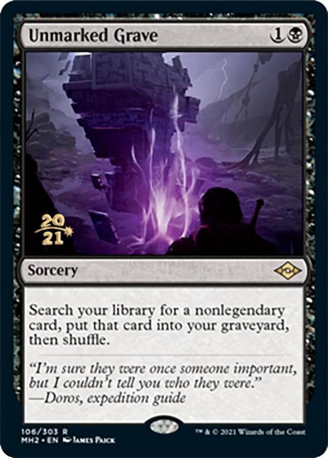 Unmarked Grave [Modern Horizons 2 Prerelease Promos] | Silver Goblin