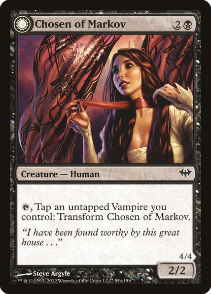 Chosen of Markov // Markov's Servant [Dark Ascension] Foil
