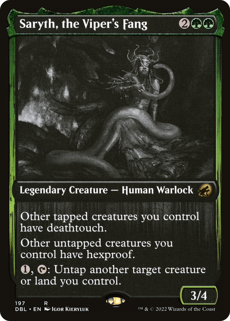 Saryth, the Viper's Fang (197) Foil - Innistrad: Double Feature