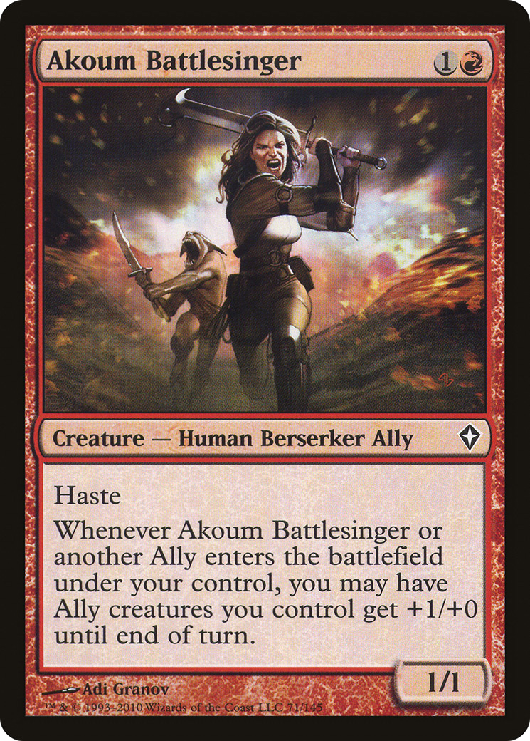 Akoum Battlesinger [Worldwake] Foil