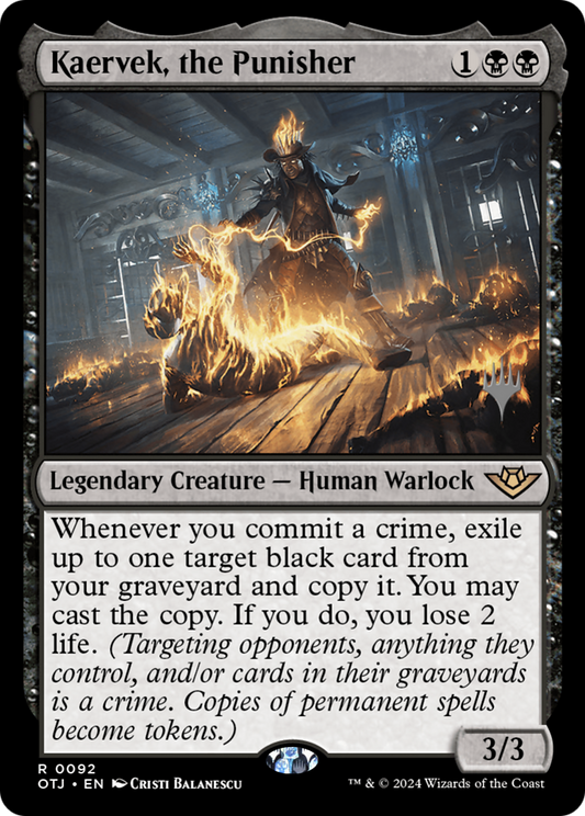 Kaervek, the Punisher (Promo Pack) [Outlaws of Thunder Junction Promos] Foil