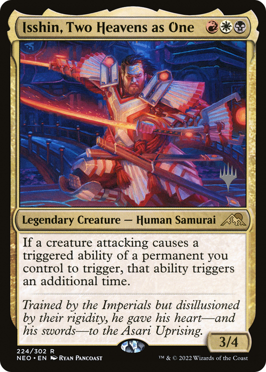 Isshin, Two Heavens as One (Promo Pack) [Kamigawa: Neon Dynasty Promos] Foil