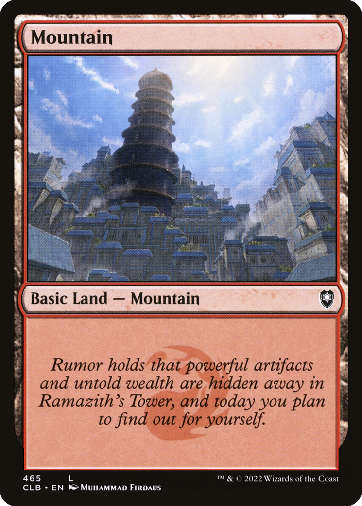 Mountain (465) [Commander Legends: Battle for Baldur's Gate] Foil