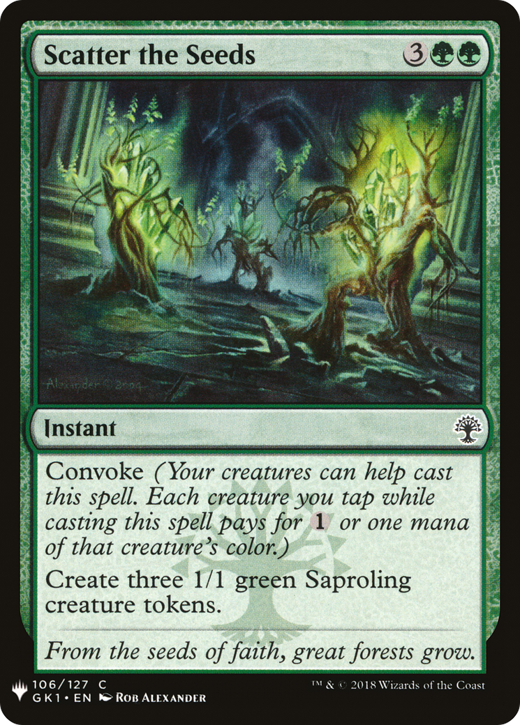 Scatter the Seeds (GK1-106) - The List