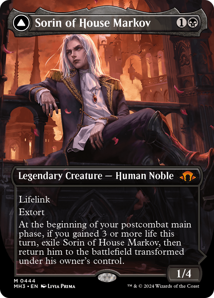 Sorin of House Markov // Sorin, Ravenous Neonate (Borderless) [Modern Horizons 3] Foil