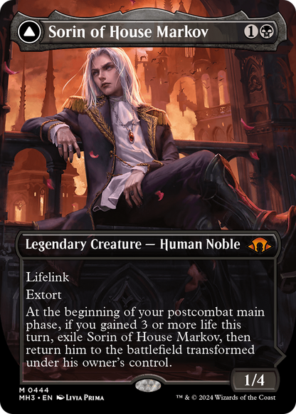 Sorin of House Markov // Sorin, Ravenous Neonate (Borderless) [Modern Horizons 3] Foil