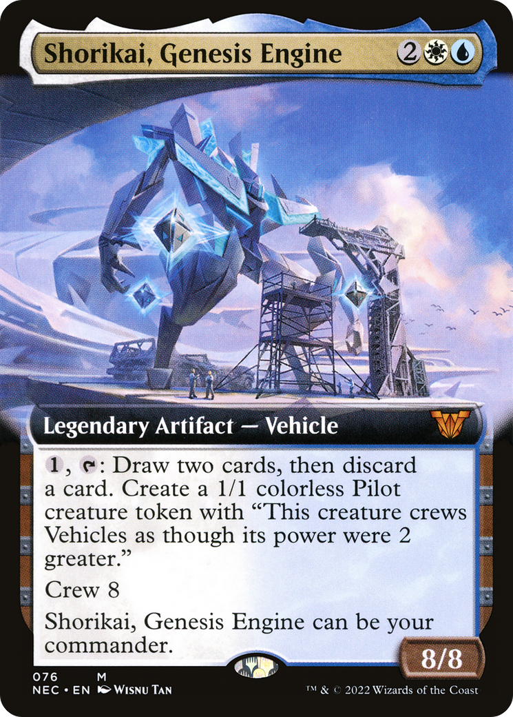 Shorikai, Genesis Engine (Extended Art) [Kamigawa: Neon Dynasty Commander]