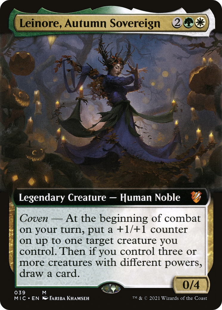 Leinore, Autumn Sovereign (Extended Art) [Innistrad: Midnight Hunt Commander]