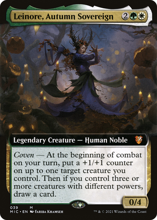 Leinore, Autumn Sovereign (Extended Art) [Innistrad: Midnight Hunt Commander]