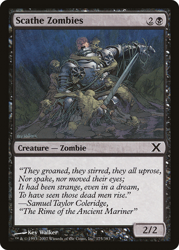 Scathe Zombies (175) Foil - Tenth Edition
