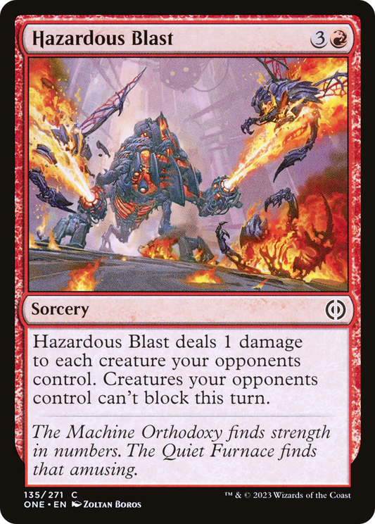 Hazardous Blast [Phyrexia: All Will Be One] Foil