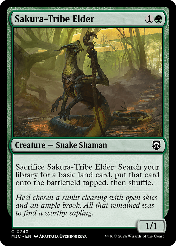 Sakura-Tribe Elder (Ripple Foil) [Modern Horizons 3 Commander] | Silver Goblin