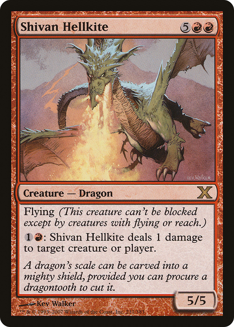 Shivan Hellkite (231) - Tenth Edition