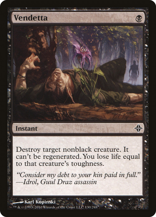 Vendetta [Rise of the Eldrazi] Foil