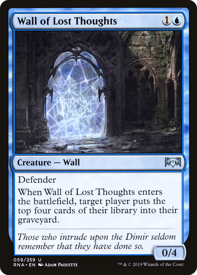Wall of Lost Thoughts [Ravnica Allegiance] Foil