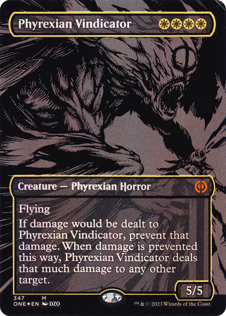 Phyrexian Vindicator (Oil Slick Raised Foil) [Phyrexia: All Will Be One]