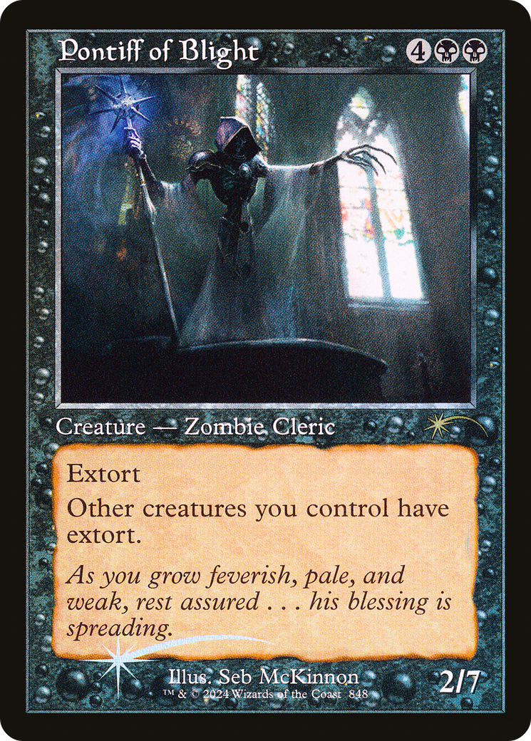 Pontiff of Blight (Retro) (848) Foil - Secret Lair Drop