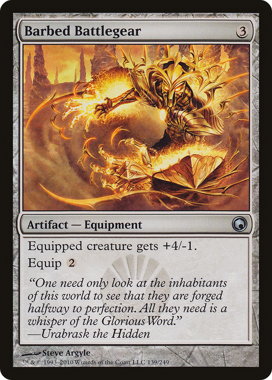 Barbed Battlegear [Scars of Mirrodin] Foil