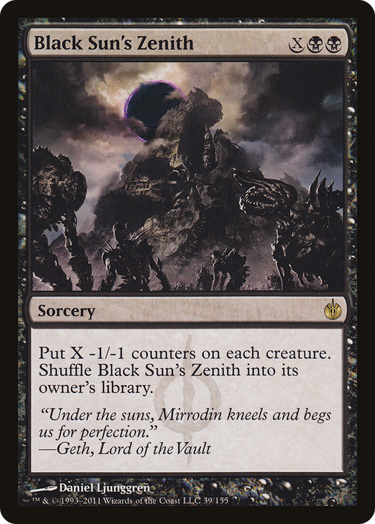 Black Sun's Zenith [Mirrodin Besieged] Foil