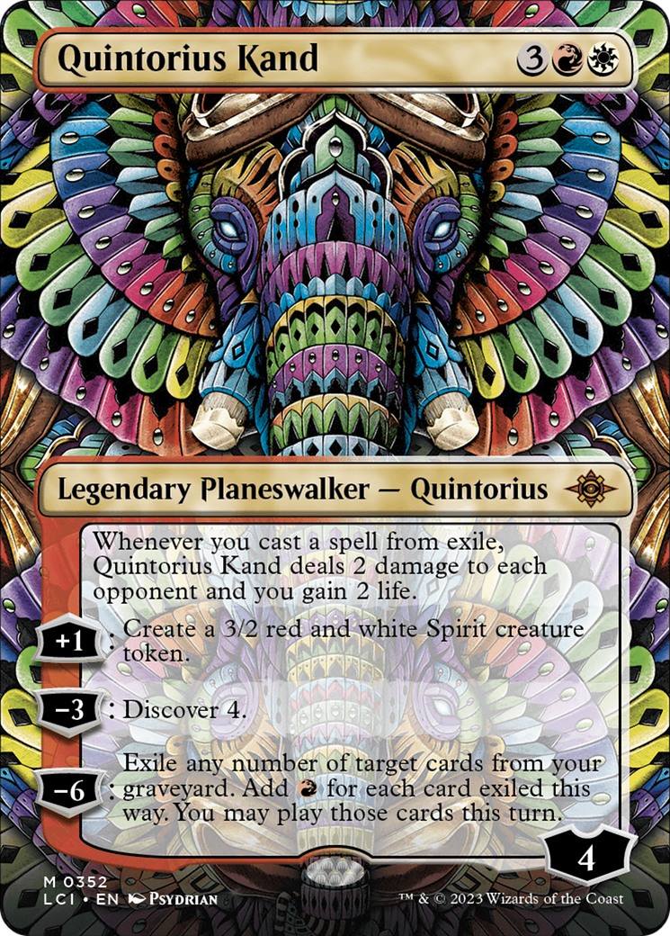 Quintorius Kand (0352) (Borderless) [The Lost Caverns of Ixalan] | Silver Goblin