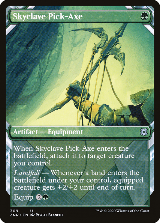 Skyclave Pick-Axe (Showcase) [Zendikar Rising] Foil