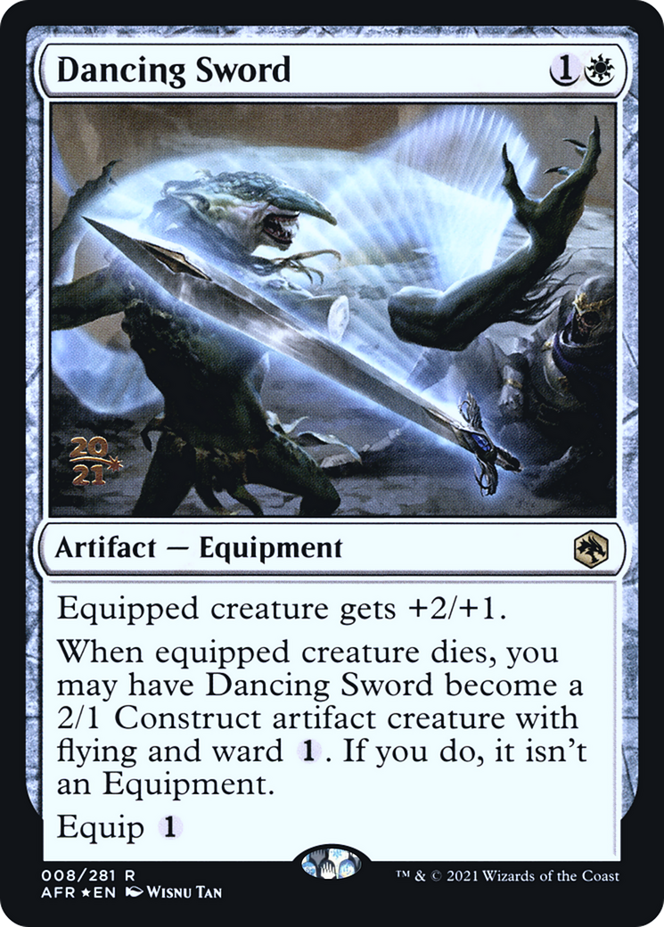 Dancing Sword [Dungeons & Dragons: Adventures in the Forgotten Realms Prerelease Promos] | Silver Goblin