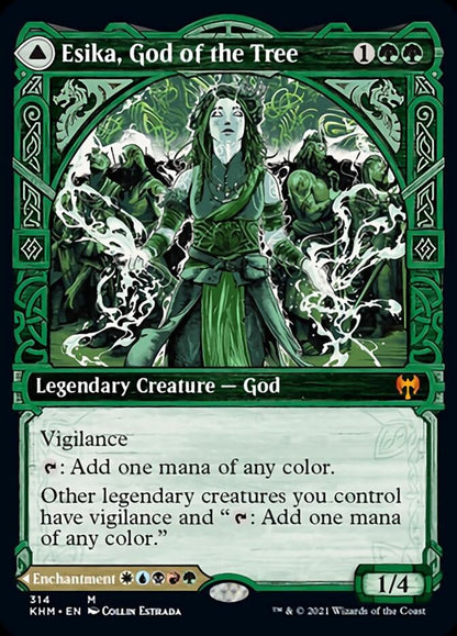 Esika, God of the Tree // The Prismatic Bridge (Showcase) [Kaldheim] Foil