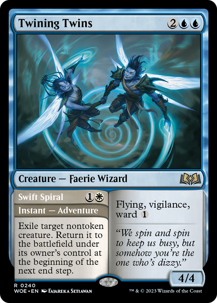 Twining Twins // Swift Spiral [Wilds of Eldraine] Foil