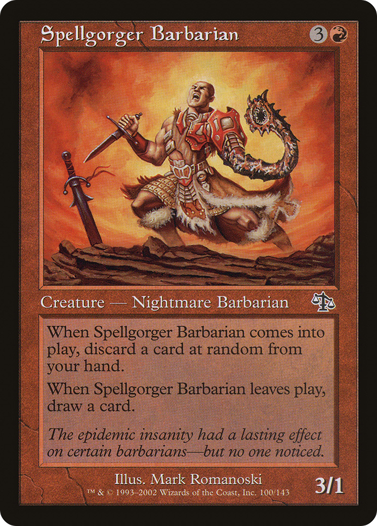 Spellgorger Barbarian [Judgment] Foil